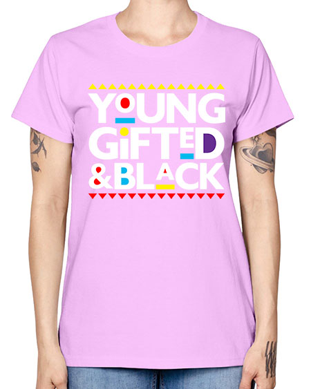 young gifted and black 2# - black words and phrases -  Missy T-Shirt