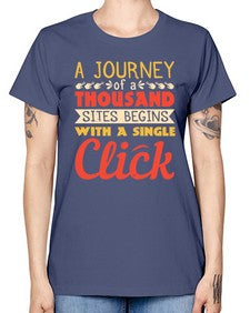 A journey of a thousand sites begins with a single click 79# - internet -  Missy T-Shirt