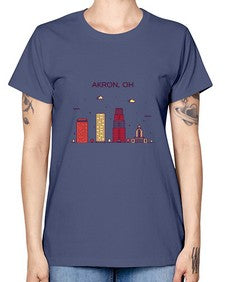 AkronOH 285# - cities -  Missy T-Shirt