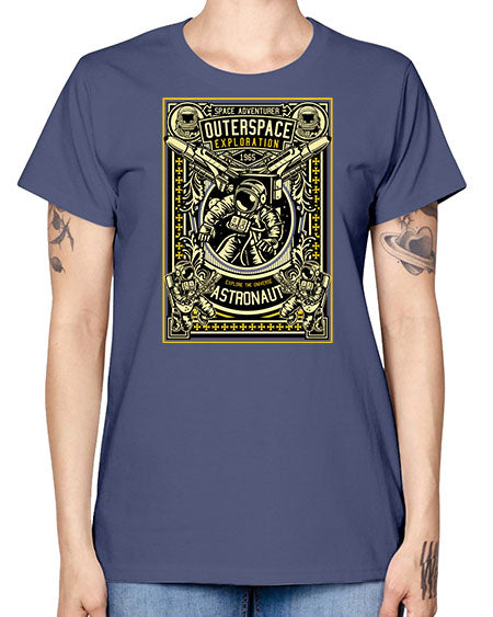 Astronaut Outerspace Exploration 36# - space -  Missy T-Shirt