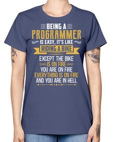 Being a Programmer 3# - computer -  Missy T-Shirt