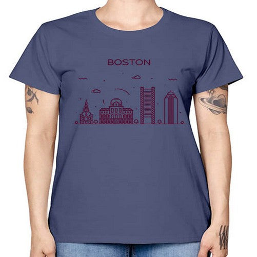 Boston 478# - cities -  Missy T-Shirt