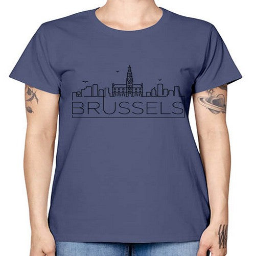 Brussels Minimal Skyline 505# - cities -  Missy T-Shirt