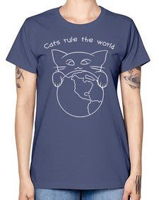 Cats Rule the World - cats -  Missy T-Shirt