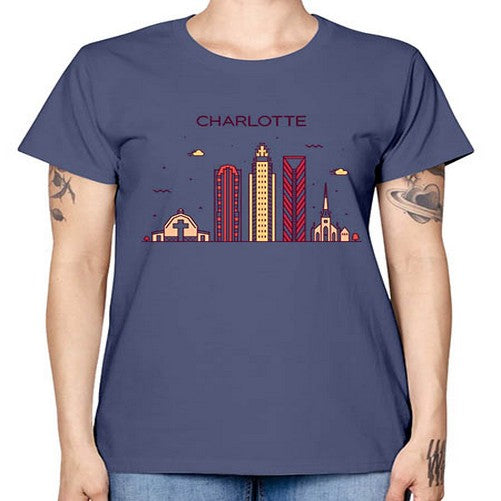 CharlotteNC 560# - cities -  Missy T-Shirt