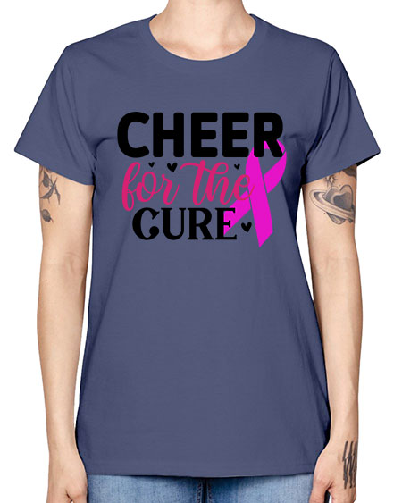 Cheer for the Cure 28# - breast cancer -  Missy T-Shirt