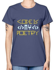 Code is my poetry 21# - computer -  Missy T-Shirt