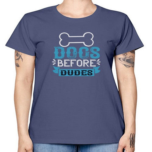 Dogs Before Dudes Style 215# - dogs -  Missy T-Shirt