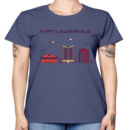FortLauderdale 737# - cities -  Missy T-Shirt