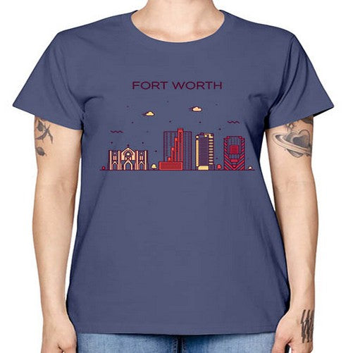 FortWorth 740# - cities -  Missy T-Shirt