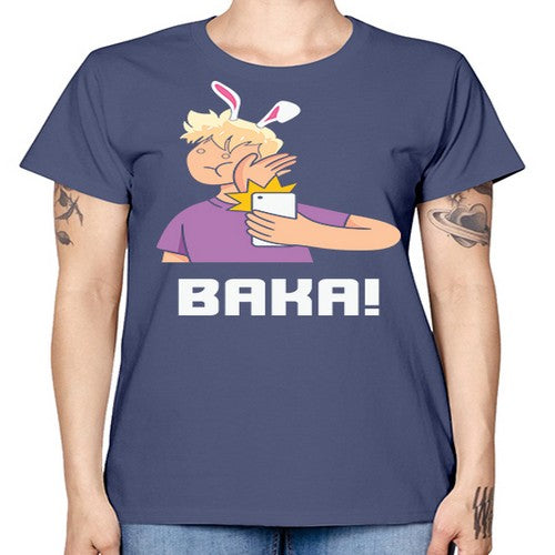 Funny Anime Baka Rabbit Slap Anime 228# - anime -  Missy T-Shirt