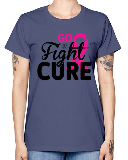 Go Fight Cure 23# - breast cancer -  Missy T-Shirt