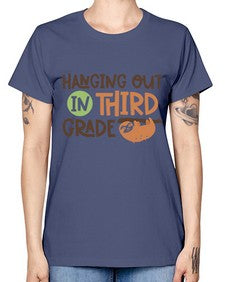 Hanging Out in Third 236# - third grade -  Missy T-Shirt