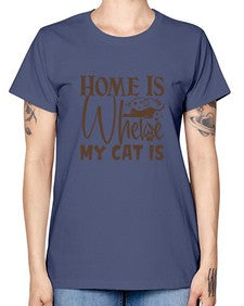 Home Is Where My Cat Is Style 14# - cats -  Missy T-Shirt
