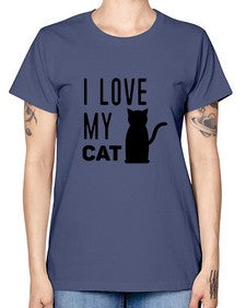 I Love My Cat Style 57# - cats -  Missy T-Shirt