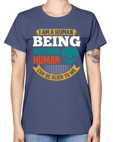I am a human being nothing is alien to me 7# - ufo -  Missy T-Shirt