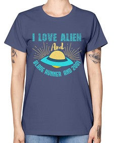I love alien and blade runner 18# - ufo -  Missy T-Shirt