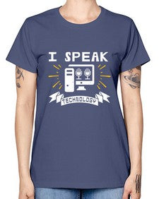 I speak technology 37# - computer -  Missy T-Shirt