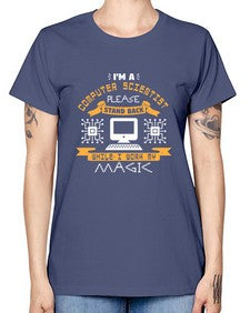 Im a computer scientist please stand back 34# - computer -  Missy T-Shirt