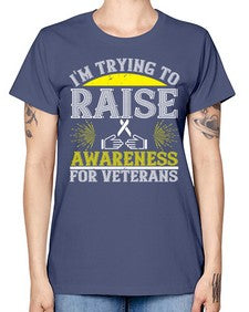 Im trying to raise awareness for veterans Style 43# - Self awareness -  Missy T-Shirt