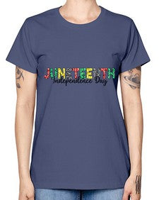 Juneteenth Independence Day 37# - black juneteenth -  Missy T-Shirt