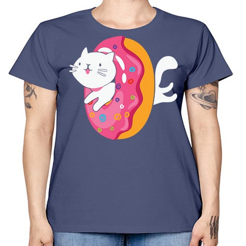 Kawaii Cat Donut Anime Lover Anime 267# - anime -  Missy T-Shirt