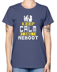 Keep Calm and reboot 27# - computer -  Missy T-Shirt