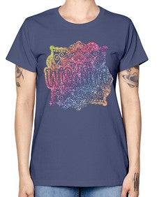 Mandala Wisdom Rainbow Glitter 764# - mandala -  Missy T-Shirt