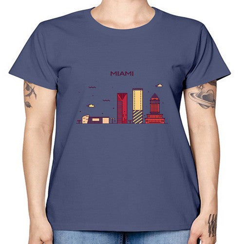 Miami 1285# - cities -  Missy T-Shirt