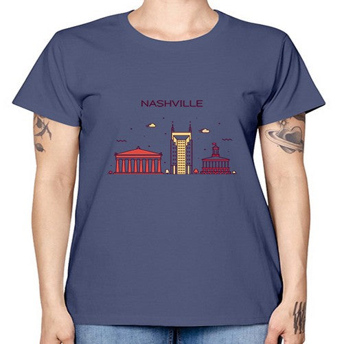 Nashville 1417# - cities -  Missy T-Shirt