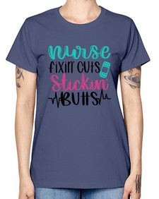 Nurse Fixin Cuts Stickin Style Style 1153# - nurse -  Missy T-Shirt