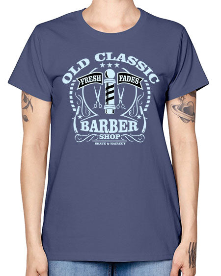 Old Classic Barber1285# - barber -  Missy T-Shirt