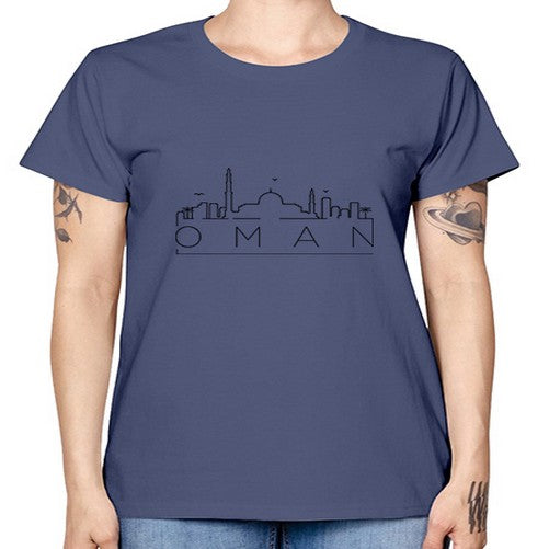 Oman Minimal Skyline 1532# - cities -  Missy T-Shirt