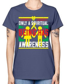 Only a spiritual being has awareness Style 34# - Self awareness -  Missy T-Shirt