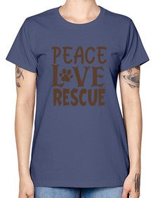 Peace Love Rescue Style 23# - cats -  Missy T-Shirt