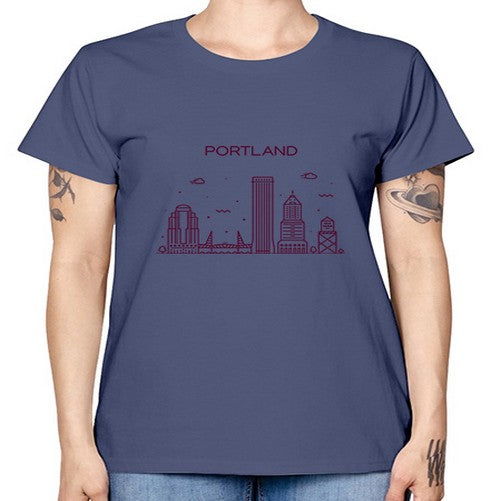 PortlandOregon 1680# - cities -  Missy T-Shirt