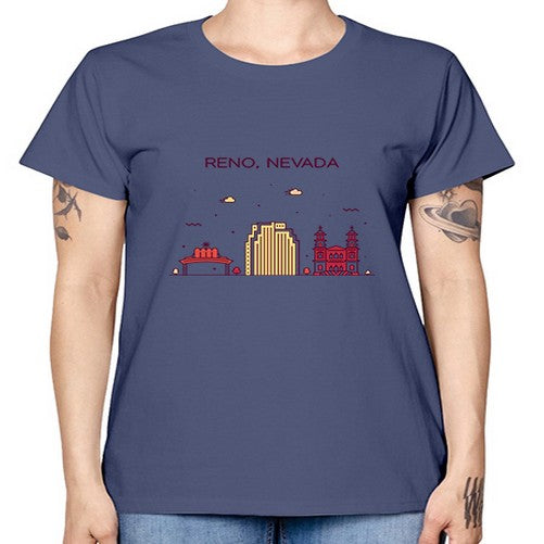 Reno 1714# - cities -  Missy T-Shirt