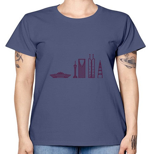 Riyadh 1740# - cities -  Missy T-Shirt
