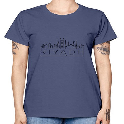 Riyadh Minimal Skyline 1738# - cities -  Missy T-Shirt