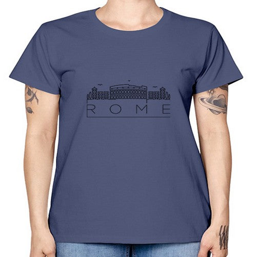 Rome Minimal Skyline 1747# - cities -  Missy T-Shirt