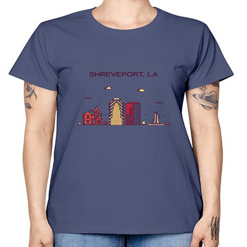 ShreveportLA 1840# - cities -  Missy T-Shirt