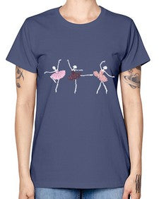 Skeleton ballerinas ballet halloween ballet 184# - ballet -  Missy T-Shirt