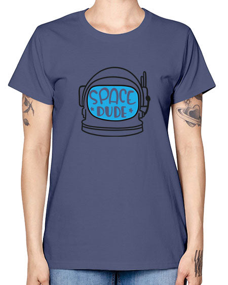 Spacedude 12# - space -  Missy T-Shirt