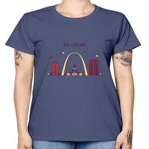 StLouis 1886# - cities -  Missy T-Shirt