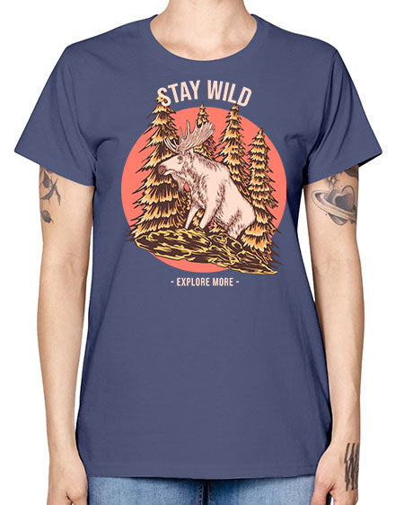 Stay Wild 16# - nature -  Missy T-Shirt