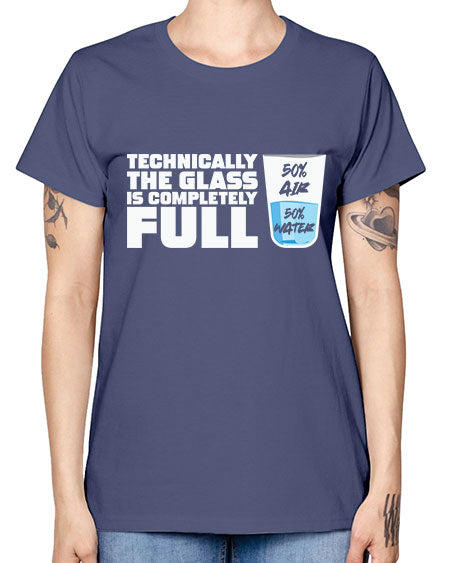 TechnicallytheGlassiscompletelyScientistSkinite Scientist Skinite 22# - general science -  Missy T-Shirt
