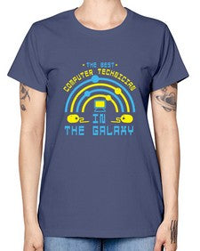The best computer technician in the galaxy 13# - computer -  Missy T-Shirt