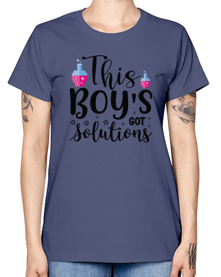 This Boy s Got Solutions 20# - general science -  Missy T-Shirt