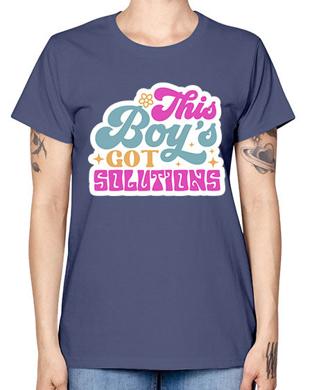 This boys got solutions 19# - general science -  Missy T-Shirt