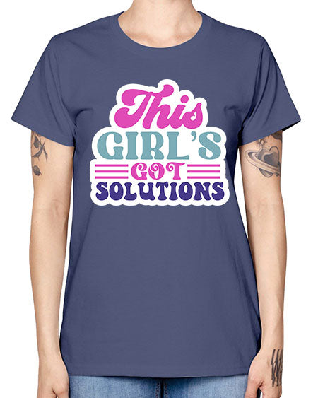 This girls got solutions 16# - general science -  Missy T-Shirt